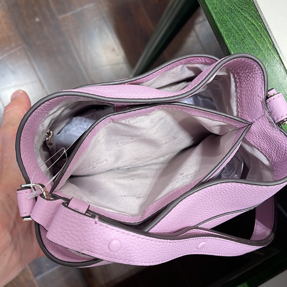Kate Spade Leila small bucket bag color: quartz pink
NWT - Picture 8 of 16